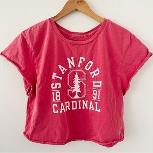 Stanford Cardinal Cropped Short Sleeve Tee